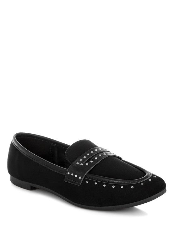 Lumina Penny Strap Studded Loafers-Reef Love