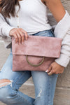 Lux Fold-Over O-Ring Clutch