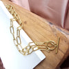Shop Luxe Gold Chunky Paperclip Chain Necklace, Tarnish-Resistant, 18"-18" chunky paperclip chain necklace in 18k gold-plated stainless steel. Tarnish-resistant, waterproof, and hypoallergenic—perfect for layering or solo shine.-available at Reef Love online boho-chic boutique