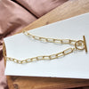 Shop Luxe Gold Chunky Paperclip Chain Necklace, Tarnish-Resistant, 18"-18" chunky paperclip chain necklace in 18k gold-plated stainless steel. Tarnish-resistant, waterproof, and hypoallergenic—perfect for layering or solo shine.-available at Reef Love online boho-chic boutique