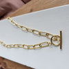 Shop Luxe Gold Chunky Paperclip Chain Necklace, Tarnish-Resistant, 18"-18" chunky paperclip chain necklace in 18k gold-plated stainless steel. Tarnish-resistant, waterproof, and hypoallergenic—perfect for layering or solo shine.-available at Reef Love online boho-chic boutique
