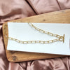 Shop Luxe Gold Chunky Paperclip Chain Necklace, Tarnish-Resistant, 20"-20" chunky gold paperclip chain in 18k gold-plated stainless steel. Waterproof, hypoallergenic & tarnish-resistant—perfect for layering or wearing solo.-available at Reef Love online boho-chic boutique