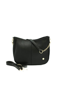 MARISSA Black Crossbody Botanical 4 Strap Bundle-MARISSA Black Botanical 4 Strap Bundle – vegan leather crossbody with gold hardware and 4 interchangeable straps. A versatile, stylish handbag with endless looks.-Reef Love