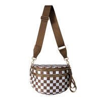 Frankie Oversize Double Zip Print Crescent Sling