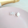 Shop MRS Stud Earrings-Celebrate your “Mrs” moment with lightweight calligraphy stud earrings. Perfect for brides, bachelorettes, honeymoons & anniversaries. Stainless steel posts.-available at Reef Love online boho-chic boutique