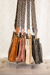 Madalyn Crossbody Handbag with Leopard Print Strap