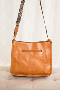 Madalyn Crossbody Handbag with Leopard Print Strap