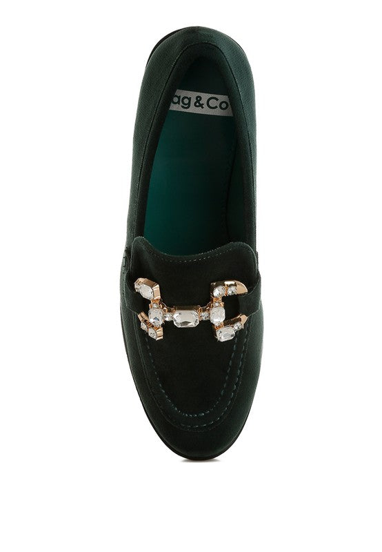 Maestro Diamante Embellished Horsebit Loafers- Boho Chic Styles by Reef Love