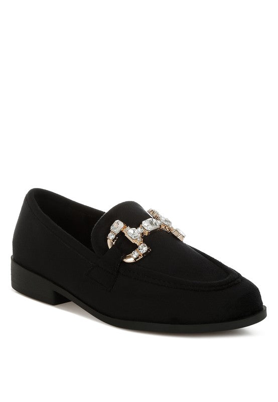 Maestro Diamante Embellished Horsebit Loafers- Boho Chic Styles by Reef Love