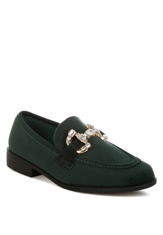 Maestro Diamante Embellished Horsebit Loafers- Boho Chic Styles by Reef Love