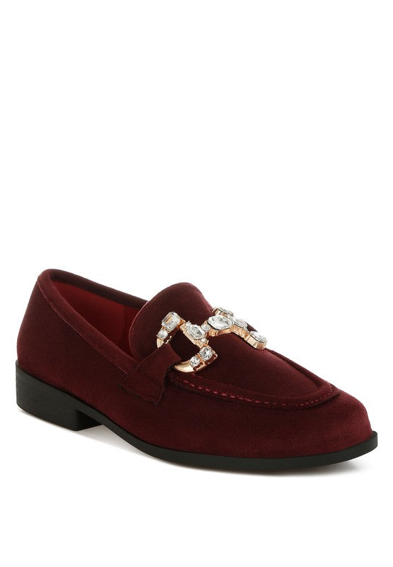 Maestro Diamante Embellished Horsebit Loafers- Boho Chic Styles by Reef Love