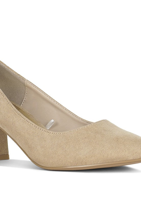 Malai Block Heel Pumps- Boho Chic Styles by Reef Love