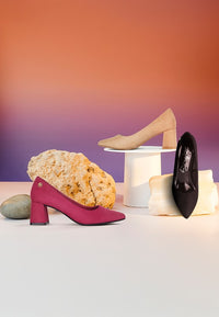 Malai Block Heel Pumps- Boho Chic Styles by Reef Love