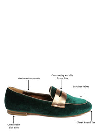 Malta Penny Strap Velvet Loafers- Boho Chic Styles by Reef Love