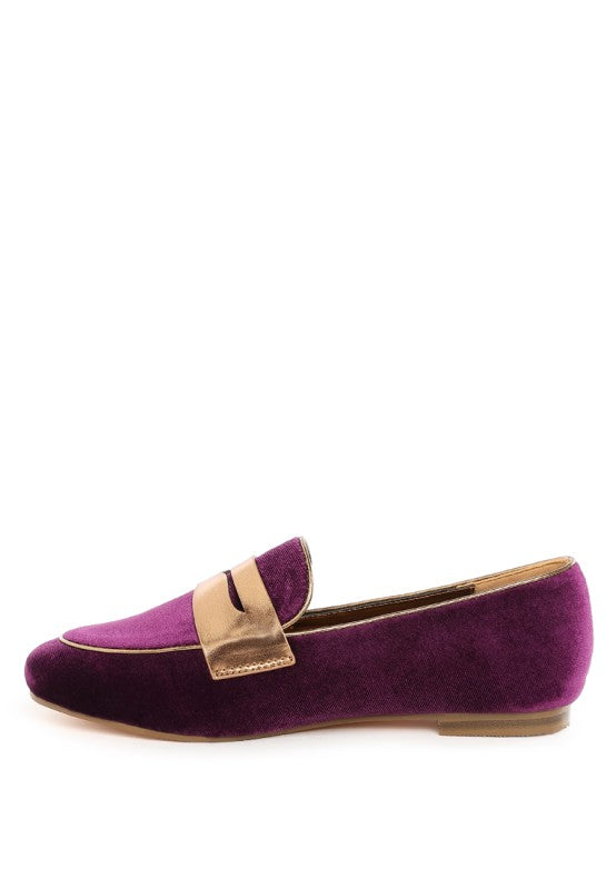 Malta Penny Strap Velvet Loafers- Boho Chic Styles by Reef Love