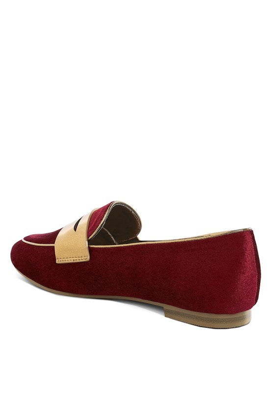 Malta Penny Strap Velvet Loafers- Boho Chic Styles by Reef Love