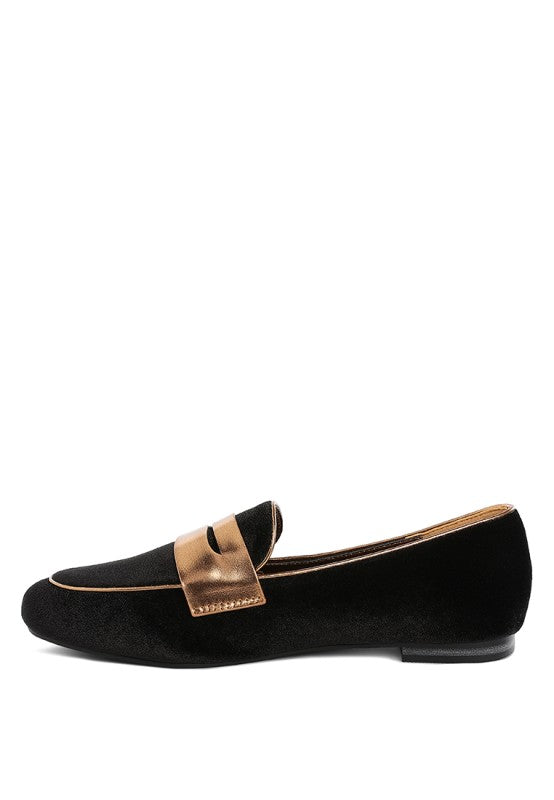 Malta Penny Strap Velvet Loafers- Boho Chic Styles by Reef Love