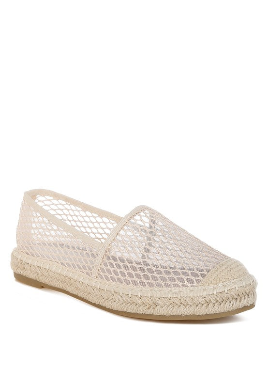 Manara Mesh Espadrille Loafers-Manara Mesh Espadrille Loafers by London Rag are a unique piece with a mesh upper which gives a sheer look with the juxtaposition of the classic espadrilles.