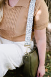 Marissa Crossbody Saddle Bag with Interchangeable Strap Set-The Marissa Crossbody Bag Bundle includes 1 olive saddle bag + 4 straps. Versatile vegan leather saddle bag with gold hardware and interchangeable straps.-Reef Love