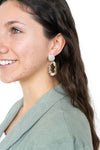 Shop Marley Earrings - Iridescent-Marley Earrings in iridescent acetate with gold-plated brass. Lightweight & hypoallergenic—funky statement earrings perfect for parties, nights out & bold style.-available at Reef Love online boho-chic boutique
