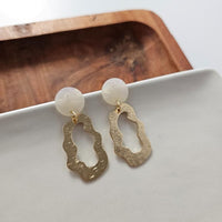 Shop Marley Earrings - Iridescent-Marley Earrings in iridescent acetate with gold-plated brass. Lightweight & hypoallergenic—funky statement earrings perfect for parties, nights out & bold style.-available at Reef Love online boho-chic boutique