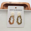 Shop Marley Earrings - Iridescent-Marley Earrings in iridescent acetate with gold-plated brass. Lightweight & hypoallergenic—funky statement earrings perfect for parties, nights out & bold style.-available at Reef Love online boho-chic boutique