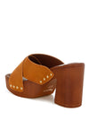 Mearsk Genuine Suede Leather Clogs