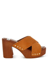 Mearsk Genuine Suede Leather Clogs