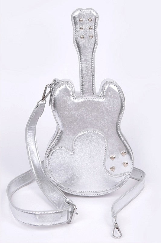 Metallic Guitar Novelty Iconic Swing Bag- Boho Chic Styles by Reef Love