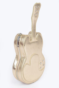 Metallic Guitar Novelty Iconic Swing Bag- Boho Chic Styles by Reef Love