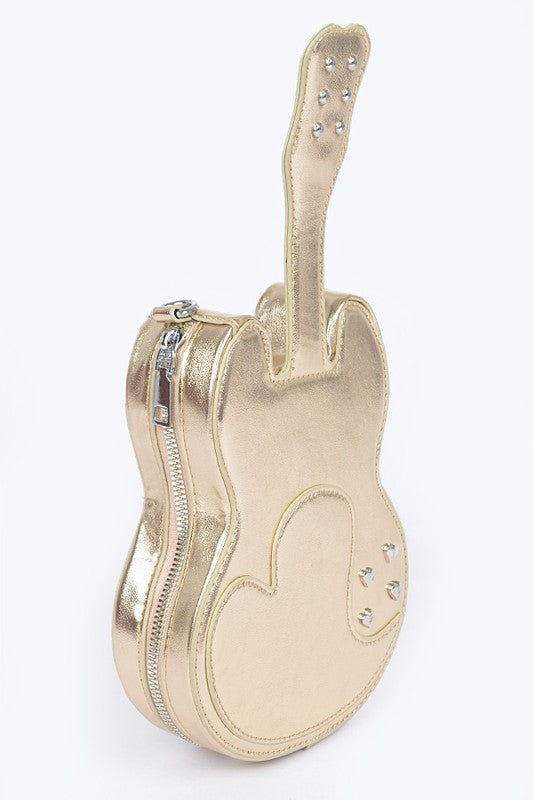 Metallic Guitar Novelty Iconic Swing Bag- Boho Chic Styles by Reef Love