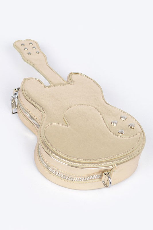 Metallic Guitar Novelty Iconic Swing Bag- Boho Chic Styles by Reef Love