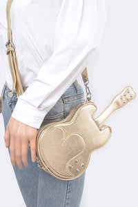 Metallic Guitar Novelty Iconic Swing Bag- Boho Chic Styles by Reef Love