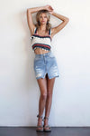 Mid Rise Mini Denim Skirt-Denim Mini Skirt-Insane Gene-Reef Love