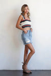 Mid Rise Mini Denim Skirt-Denim Mini Skirt-Insane Gene-Reef Love