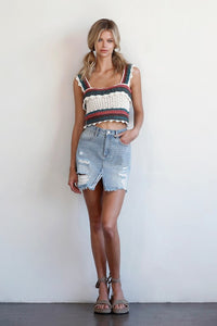 Mid Rise Mini Denim Skirt-Denim Mini Skirt-Insane Gene-LIGHT BLUE WASH-S-Reef Love