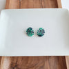 Shop Monstera Leaf Stud Earrings-Lightweight monstera leaf cut-out studs made from plant-based acrylic. Hypoallergenic & handmade in the USA—perfect gift for plant lovers for everyday wear.-available at Reef Love online boho-chic boutique