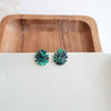 Shop Monstera Leaf Stud Earrings-Lightweight monstera leaf cut-out studs made from plant-based acrylic. Hypoallergenic & handmade in the USA—perfect gift for plant lovers for everyday wear.-available at Reef Love online boho-chic boutique