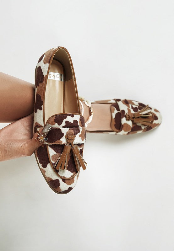 Moraug Faux Suede Tassels Loafers-Reef Love