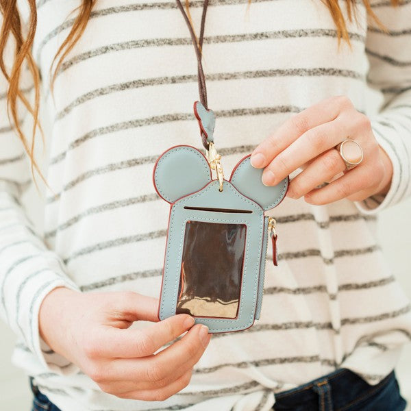 Mouse Ears Lanyard | Ticket Credit Card Holder Wallet