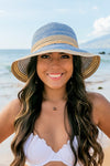 Multi-Stripe Bow Accent Bucket Sunhat-Reef Love
