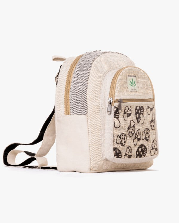 Kathmandu Collection Hemp Mushroom Backpack (small)-Backpack-Reef Love