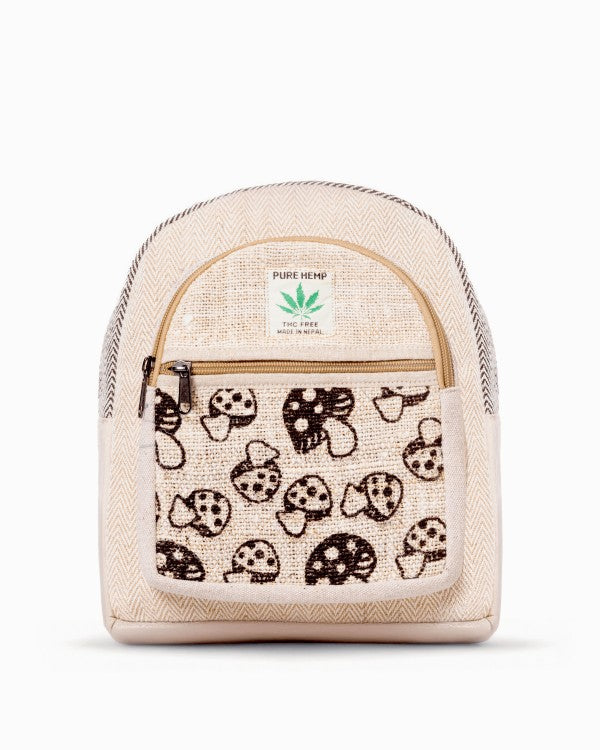 Kathmandu Collection Hemp Mushroom Backpack (small)-Backpack-Reef Love