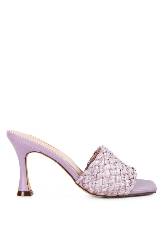 NY Tour Braided Strap Heeled Sandals