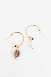 Nabi Pearl Asymmetrical Mix and Match Hoop Earrings-Lovoda-Reef Love