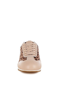 Women's Narati Leopard Print Leather Sneakers, Effortless Chic Style - by Reef Love Boutique