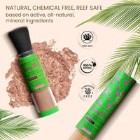 Natural Sunscreen Powder- Tinted Brush-On Mineral Sunblock SPF30- Boho Chic Styles by Reef Love