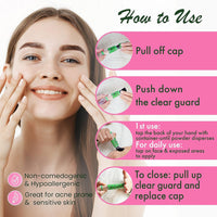 Natural Sunscreen Powder- Tinted Brush-On Mineral Sunblock SPF30- Boho Chic Styles by Reef Love