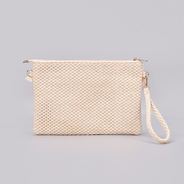 Naya Crochet Tassel Clutch-Reef Love