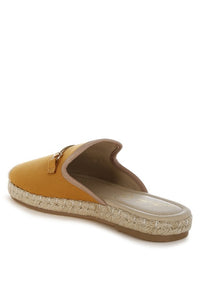 Nazaya Horse Bit Detail Espadrilles Mules-Reef Love